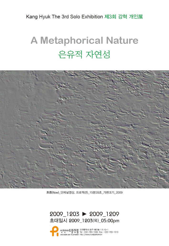 강혁 개인전 / 은유적 자연성 A Metaphorical Nature / 2009. 12. 3 ~ 12. 9 / 인천아트플렛폼