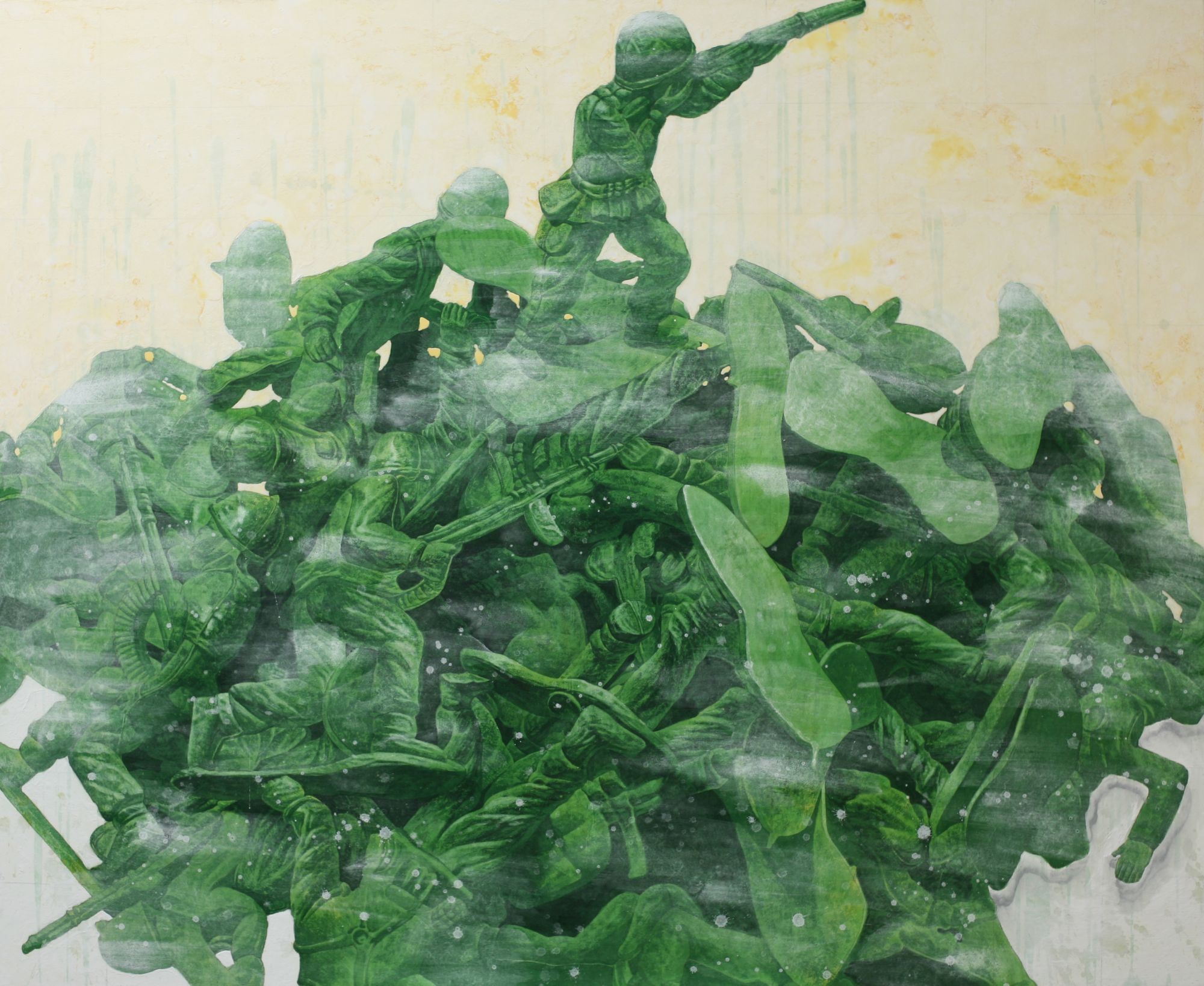 Green Mountain, 2008, Oriental color & acrylic on Korean paper, 110x90cm 3