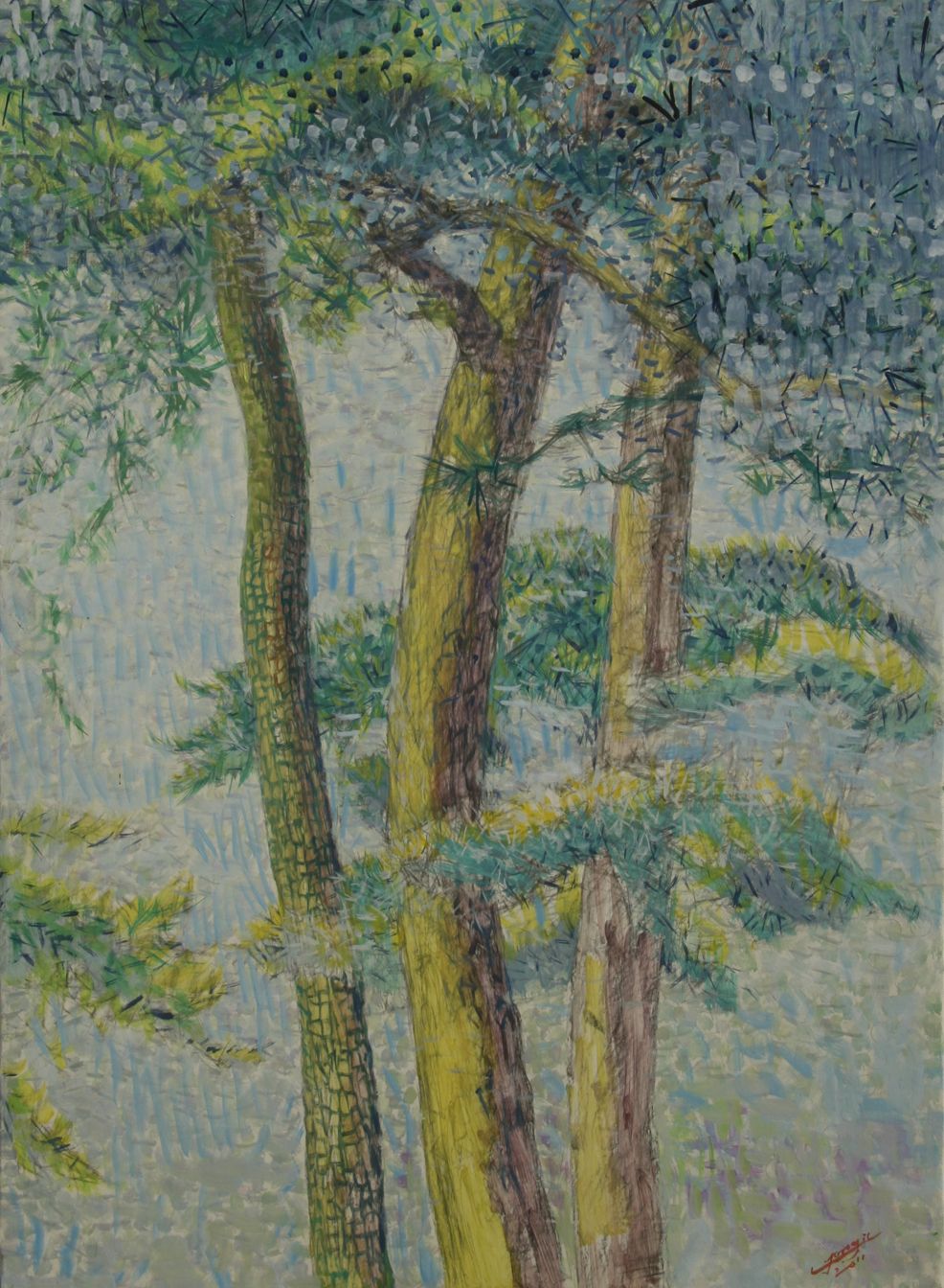 nature 100X60cm, Acrylic on canvas, 2011