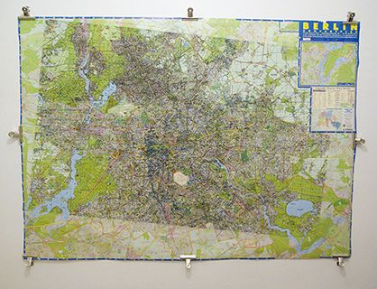 MAP_Ink on printed paper_160x110cm_2011
