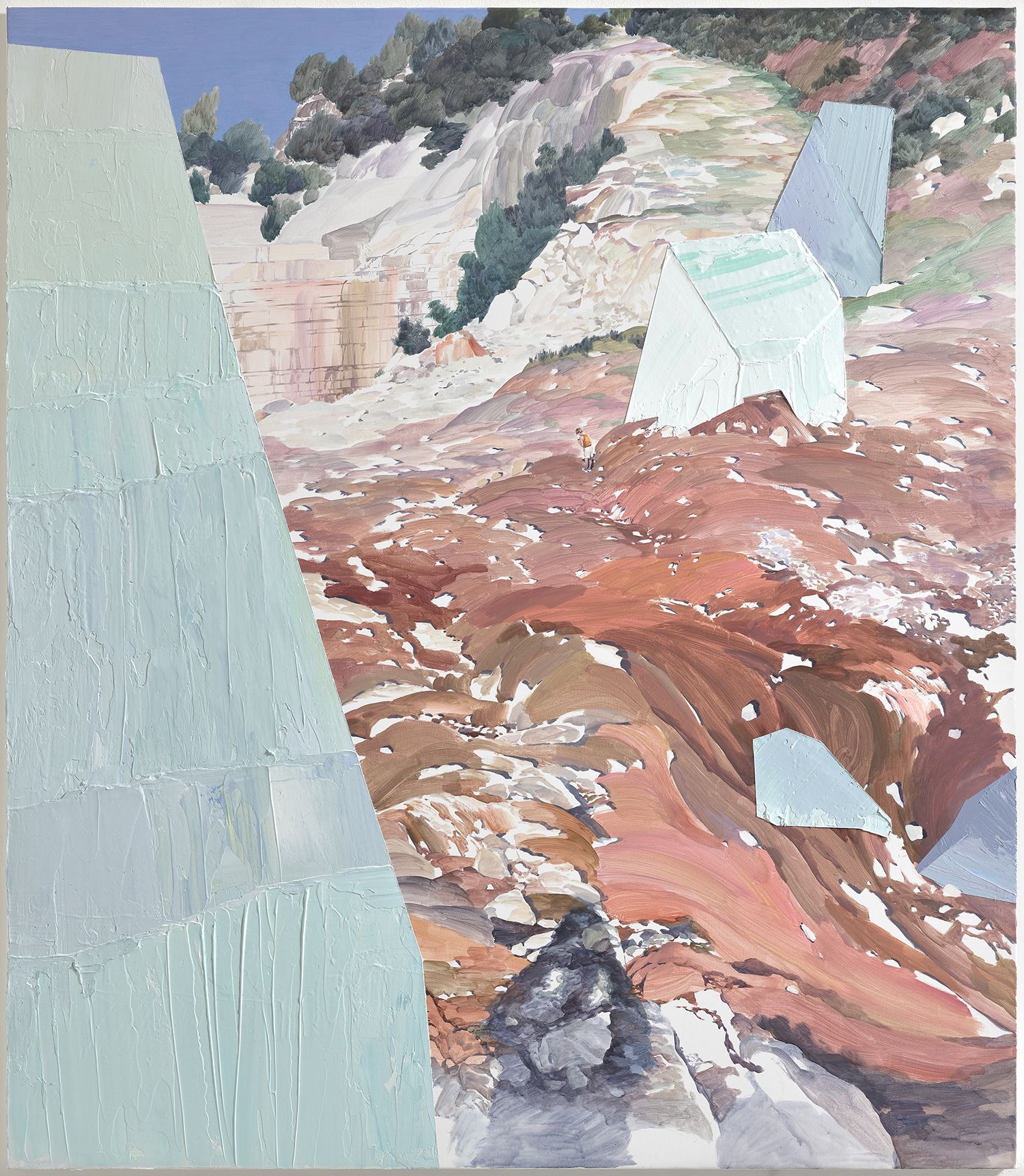 <Венчац의 하얀 대리석-Vukasin Stancevic로부터>, 2020, 캔버스에 아크릴, 150×130cm.