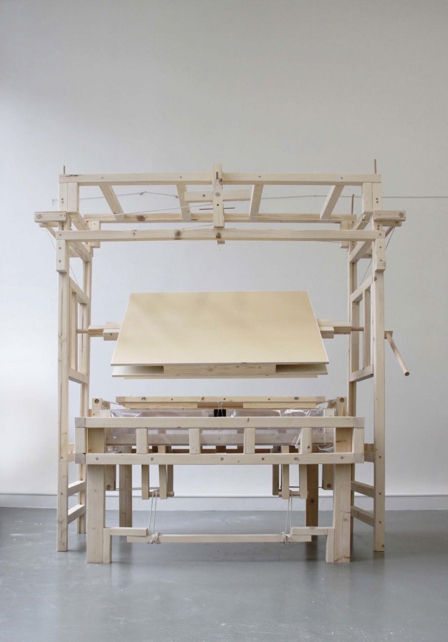 <Tool_ Paper maker>, 160x200x100cm, wood, 2018,