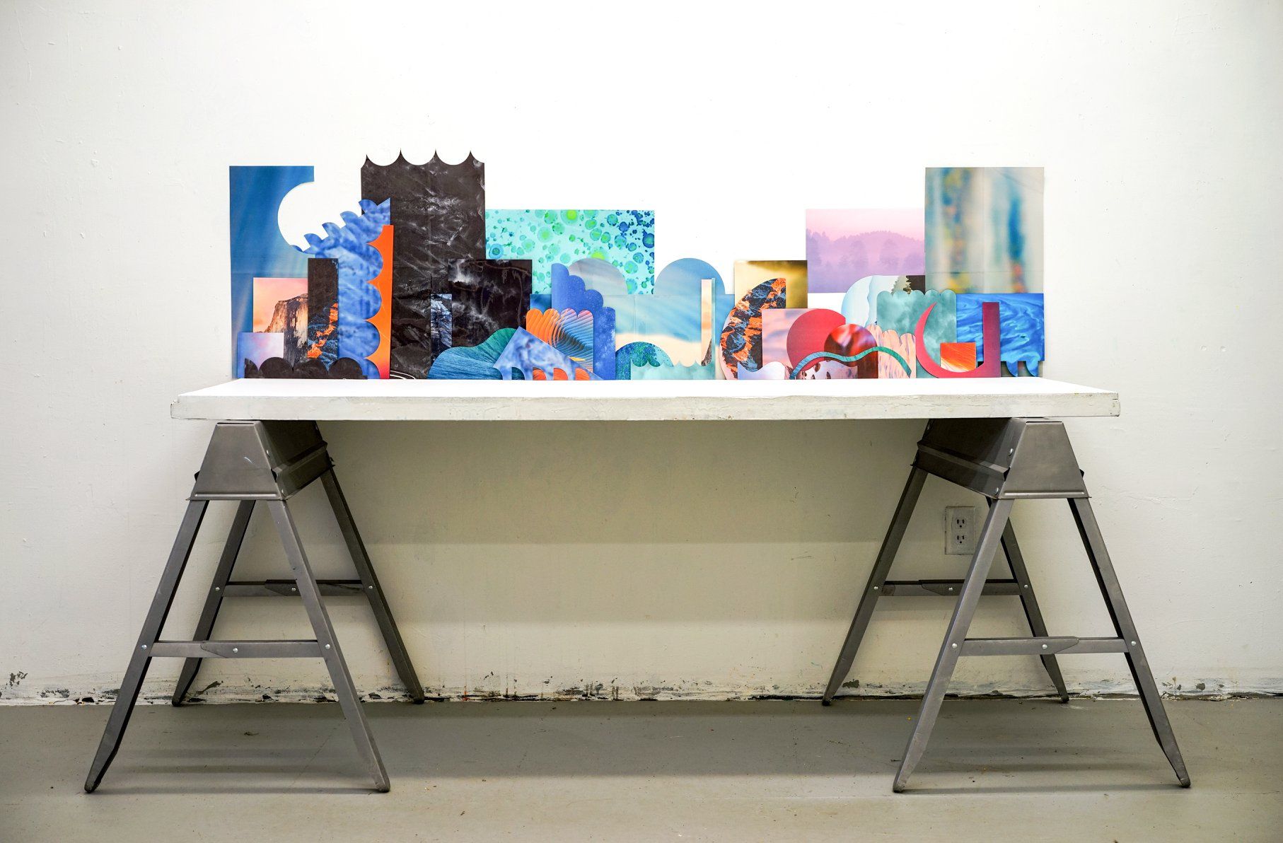 Wallpapers series, 60x220cm, 디지털 프린트, 2018