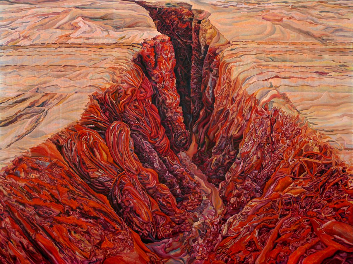 망가진 바다 Broken Sea_oil on canvas_138x187cm_2013